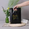 Enveloppe cadeau 100pcs merci le sac d'anniversaire de mariage fête Candy Giftchristmas Emballage pack pack noir blanc 15x20 / 20x30cm