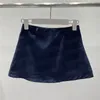 Klasyczna haftowana litera spódnice dla kobiet designerka krótka sukienka urok panie mini spódnica streetwear