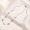 Collier pendentif de créateur de marque Nouveau collier de chaîne plaquée en argent 925 Jielts de style décontracté bijoux de style longue chaîne