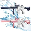 Sand Play Water Fun M416 Gun Elektrisch pistool Schietspeelgoed Vol automatische zomer shoot Beach buiten voor kinderen jongens meisje volwassenen cadeau 240422 Q240408