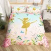 Ensemble de literie Danseuse de ballet Duvet Set Ballet Dancer Rose Bedding Ensemble mignon petit danseur confortable Cover Girl Gymnastics Enthousiasme Double King J240507