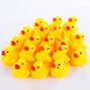 Bath Toys 20-300pcs Baby Bath Bath Swimmming Swimming Bathing Ducks Game Water Float Float Som Sound Rubber Ducks Toys for Children Gifts D240507