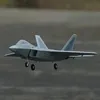 XFLY XUNFEI Modelo Avião Culvert Twin 40mm F-22 Raptor 4S Elétrico RC Plano Toy Presente 240508