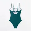 Swimwear pour femmes Sexy Bikini Bikini Sling Swimsuit plissé des maillots de bain rembourrés creux à l'arrière Push Up Up Monokini Womens Brésilien Bathing