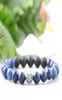 MG0839 8mm Natural Lapis Lazuli Armband Mens Rock Lava Stone Energy Armband Handgjorda Dainty Gemstone Armband5797621