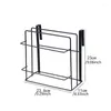 Kitchen Storage Stainless Steel Double Layer Cabinet Shelf Towel Holder Stand Chopping Board Rack Wall Shelves Hanger Accessorie
