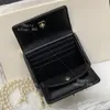 Klappen Mini Perlen Umhängetaschen Lambskin 10a Mirror 1: 1 Qualitätsdesigner Luxus -Taschen Mode Kette Tasche Crossbody Tasche Handtasche Frau Tasche 12 cm mit Geschenkbox Set WC421