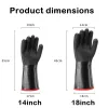 Gloves 14/18inch BBQ Gloves Neoprene Coating High Temperature Heat Insulation Oil Resistant Long Oven Microwave Barbecue Grill Gloves