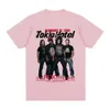 S Новая рок-группа Tokio Hotel Music Print Music Men Women Hip Hop Punk Gothic футболка Pure Cotton Full Ship Rish-рукав J240506