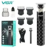 Электрические бритвы VGR VGR V-170 Профессиональный триммер для волос Водонепроницаемые волосы для мужчин для мужчин бороды Триммер литий-батарея.