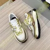 Hoge kwaliteit Designer Luxe damesschoenen Casual Outdoor Sneakers Vintage Suede Leather Dames en Men Trainers Fashion Derma Casual Shoes P58