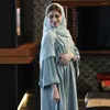Ethnic Clothing The 2024 Middle East Spring And Summer Style Sequins Diamond Fashion City Casual Dress Jacket Gown Without Turban
