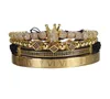 New Luxury Roman Royal Crown Charm Bracelet Men Fashion Gold Braided Adjustable Men Bracelet For Hip Hop Jewelry 2020 Gift8619069