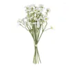 Flores decorativas de plástico artificial manzanía de flores falsas arreglos para la mesa de la mesa de la mesa de bodas regalos de fiesta decoración