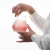 Weingläser einzigartiger Getränkewaren stolpförmige Tasse Bushaped Glass Becher Set lustige Kaffeetassen für Home Bar Decor Neuheiten Getränke Erwachsene