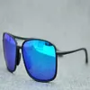 Fashion Mau1 J1m Sports Sunglasses J437 Driving Car Polarise Rimless Lenses Outdoor Super Lights Buffalo Horn With Case 240s