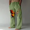 Pantaloni maschile maschile casual pattern stampato comodo uomini quotidianamente fuori prendi lo stile di danza di strada sciolti