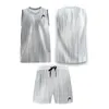 Мужские спортивные костюмы летний вертикальный дизайн теннис-бейдминтон без рукавов спортивные шорты жилеты настройки быстро высыхают.