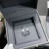 Luxe mijn briefringen voor vrouwontwerper met diamantwaterdruppel ring paar ringen 18k goud vergulde nooit fade premium geschenken trouwfeest ringen verstelbare opening