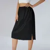 Röcke Sommer Frauen Kleider Spitze Saum elastische Taille Petticoat Unterrocks Knie Länge Midi Rock Strecke für Kleider Damen