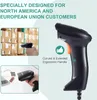 JRHC 1D USB Laser Barcode Scanner Handheld Bar Code Readers Scanning Tools Devices for Store Supermarket Library Warehouse 240507