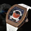 Business RM52 tourbillon superclone mécanique squelette loisir automatique concepteur actif wristwatch en céramique mécanique montre la montre rm52-05 6262