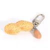 Keeychains 1: 1 Emulazione Emulazione Earchnut Pvc Resina Snack Nut Snack PO Modello PROP FACCHI