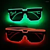 Party Dekoration Dekorationen blinken Requisiten Halloween Brille LED LEGSUME BLASSE MOSAIC Leuchtende Sonnenbrille