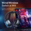 Headsets Awei A780 Pro Wireless Bluetooth -oortelefoons v5.3 voor bas stereo oortelefoons lange batterijduur gaming oortelefoons J240508