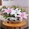 Dekorativa blommor Lily Flower Ornamental Pot Set