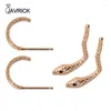 Studörhängen vilda djur mode öronklämmor tillbehör orm formad för kvinnors