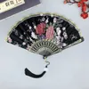 Produkte im chinesischen Stil Seidentuch Gold Edge Fans chinesischer traditioneller Tanzfan Chinesischer Fan Customized Handmade Folding Fan Decorative Fan