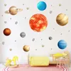 Наклейки на стены девять планета DIY Земля для гостиной спальни для спальни детская защита окружающей среды Съемное украшение