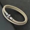 Очарование браслетов Lucky Red Thread Bracelet Braslet Unisex Magnet Guckle Double Layer Chain Chain Chain nautical Braslet Pulsera Tela Macrame ручной работы ручной работы