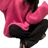 Women's Sweaters Women Casual Long Sleeve Crewneck Loose Knitted Pullover Jumper Tops
