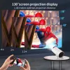 Проекторы Salange HY300 Projector Free Style, подходящий для Samsung Xiaomi Android Wi -Fi Home Theatre 720p Outdoor 1080p 4K, поддерживает HDMI USB J240509