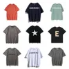 Heren t-shirt essenhirt tialls t-shirt fg tees 1977 solide kleur losse heren vrouwen ontwerpers t-shirt tees mode tops man trend hiphop kleding shorts mouw kleren vn