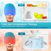 Hats Form Fitting Gel Ice Headache Migraine Relief Hat Cold Compress Therapy Cap Ice Head Wrap Pack Mask for Tension Sinus Stress