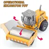 RC Toys Toys Truck 1 Wheel Shovel Carger 6ch 4WD Metal Control remoto Vehículos de construcción de excrementos para niños Regalos de juguete 240508