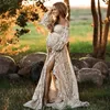 Maternidade vestidos boêmios gestantes roupas fotográficas Bohemian Mulheres grávidas fotografias longas vestidos grávidas vestido T240509