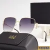 Fashion anagram femme lunettes de soleil surdimensionnées monture métallique UV Lunettes de soleil résistantes design de soleil Luxury Femmes Polarize Lunes Dhgate Classic Brand Man Shade