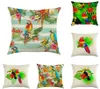 45 cm45 cm Crested Papagei und Papageien -Linecotton -Kissenbezüge Couch -Kissen -Cover Home Decorative Pillow74507770