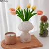 Vases Champignons Figures Vase Vase Céramique Fleurs Pots Desk Decoration Arrangement floral Creative Floral Room Decor esthétique