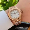 Baida 5711 Rose Gold Rose Deep Waterproof Precision Steel Band Guangzhou Relógio Masculino