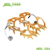 Mountaineering Crampons Brs Ice Aluminium Alloy Tralight Fourteen Teeth Bundled Gripper Climbing High Altitude Slipresistant Cramp 231 Ote6N