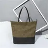 Umhängetaschen fallen farbige PU -Streifen einzelner Tasche Freizeittrend große Kapazität Handtasche Frauen Freizeittasche ohne Tasche weich