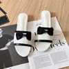 2024 designer slide bow slippers women geranium men designer sandals high quality fashion slipper famous brand mens and womens sandals flats sandal