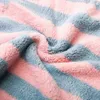 Handtücher Roben Mikrofaser Haar Handtuch Wrap für Frauen Streifen absorbierende schnelle trockene Haarturban zum Trocknen lockiger langer dicker Haarhut Handtuch Handtuch