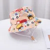 Caps Chapeaux Nouveaux Fashion Summer Childrens Bob Bob Childrens Cartoon Imprimé UV Protection de pêche D240509