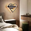 Muurlampje bodem led hartvorm aluminium acryl plafond lichte gang slaapkamer moderne veranda woonkamer sconce